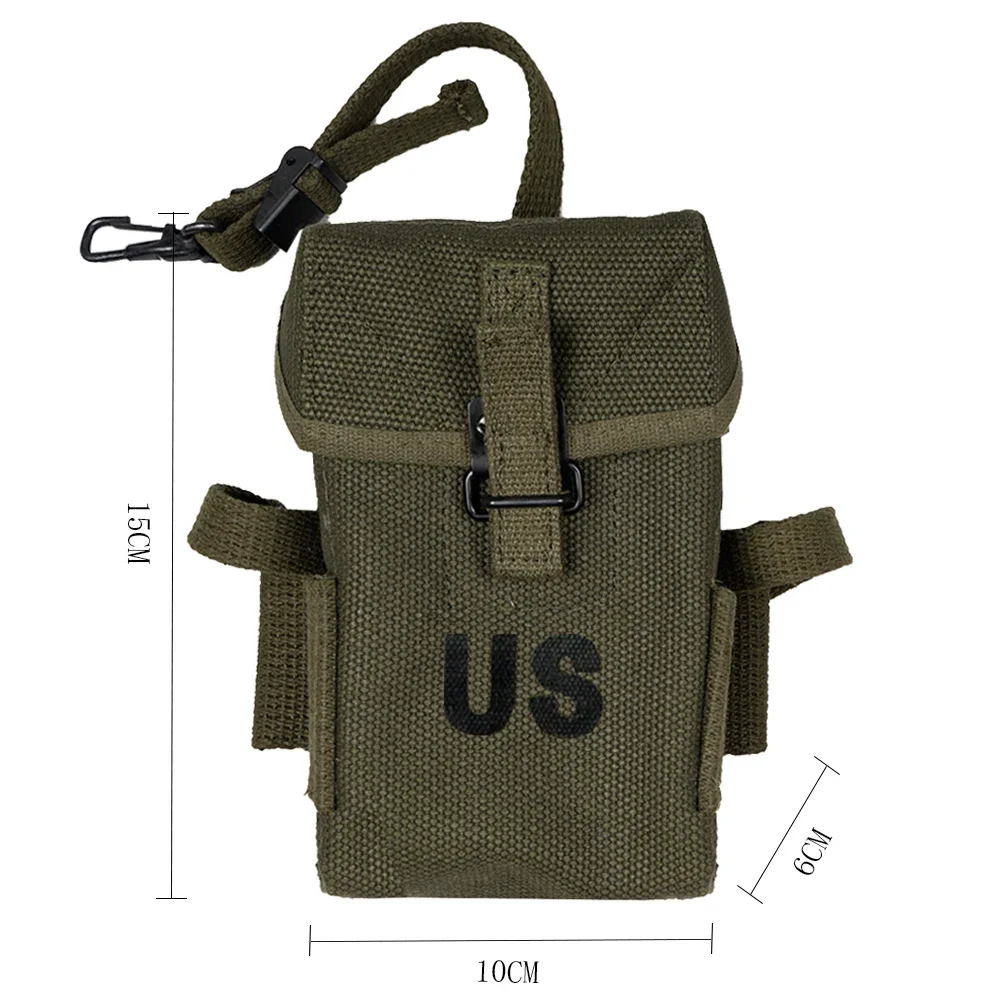 M1956 Long Pouch American 20rd Hard Purse Retro WW2 US Army Vietnam Universal Ammo Pack Storage Belt Packet