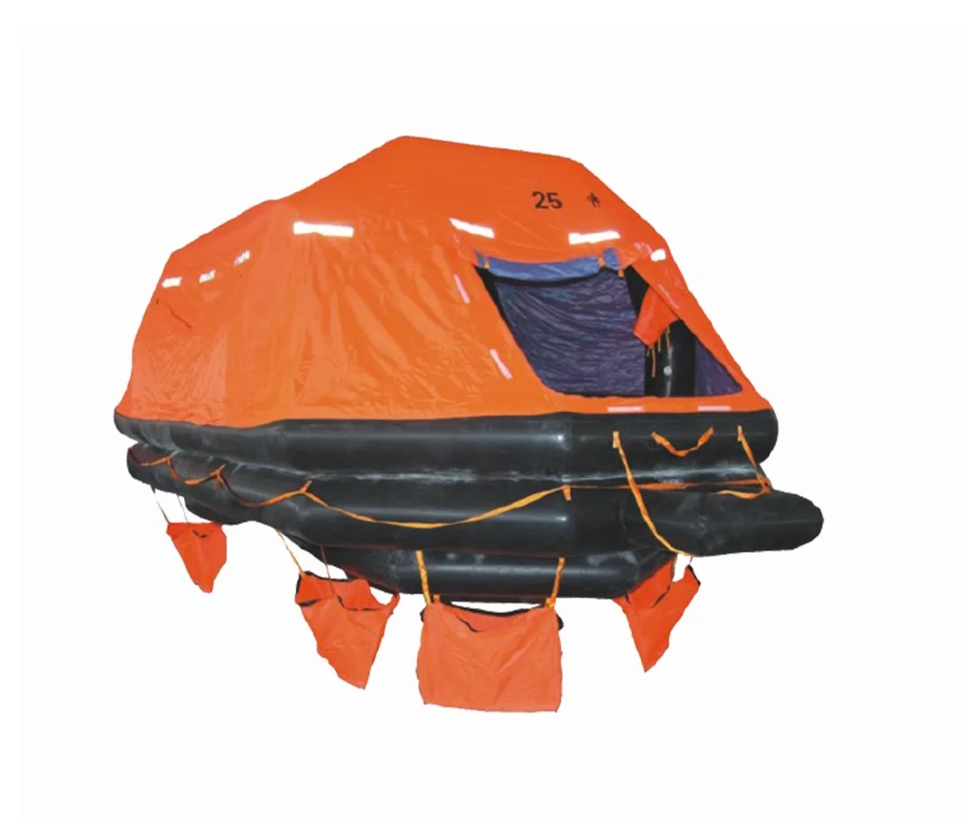 6 to 35 Person Automatic Turnover Inflatable Rubber Rafts, International Sea Rescue Boats, Safety Life Raft