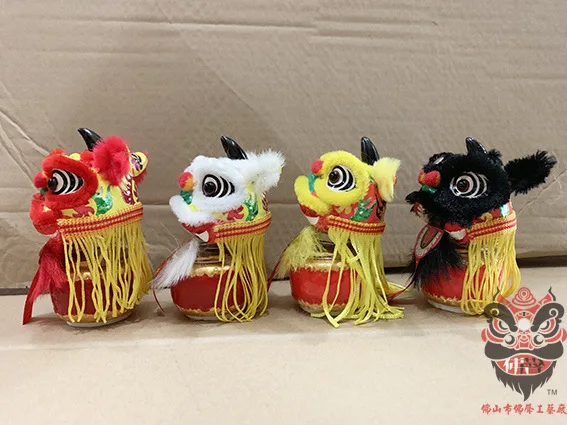 Lion Dance Lion Dance Decoration Creative Home Furnishing Lion Head Lion Drum Jewelry Gift Home Decoration