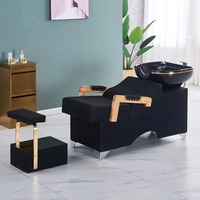 Nordic Shampoo Recliner Shampoo Bed Luxury Ergonomic Luxury Unique Simple Delicacy Fashion Cadeira De Barbearia Salon Furniture