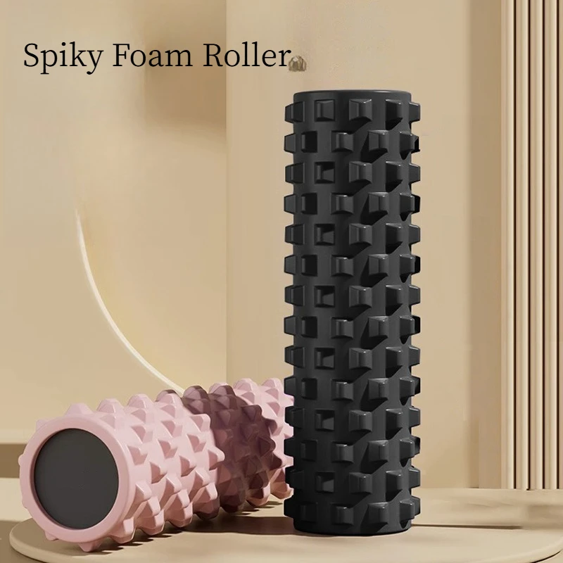 Solid Mace Foam Roller Muscle Relax Massage Stick Leg Slim Yoga Column Fitness Deep Tissue Relief Soreness Relief Circulation