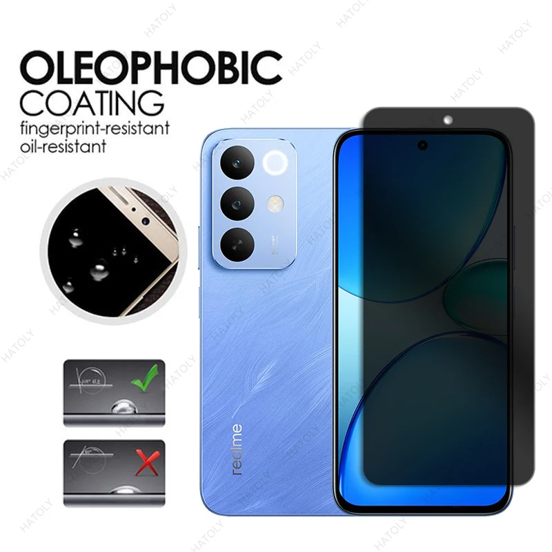 

Защитное стекло для Realme C85 4G, антибликовая пленка для Realme C85 4G, антишпионское стекло, защита для объектива камеры