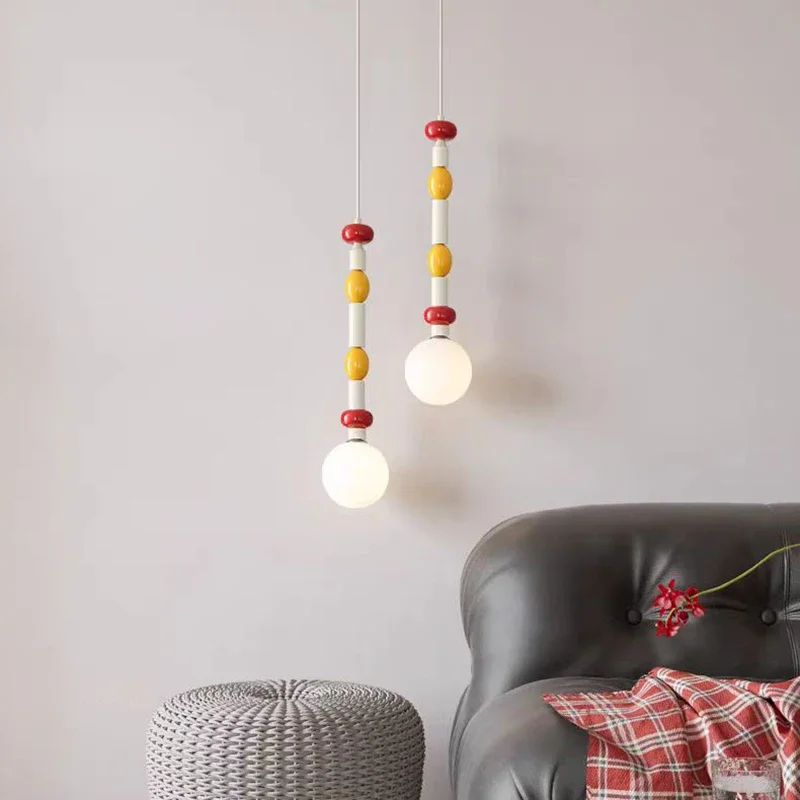 Nordic Color Children's Room Pendant Ins Creative Modern Simple Bedroom Study Living Room LED Eye Protection Lamp