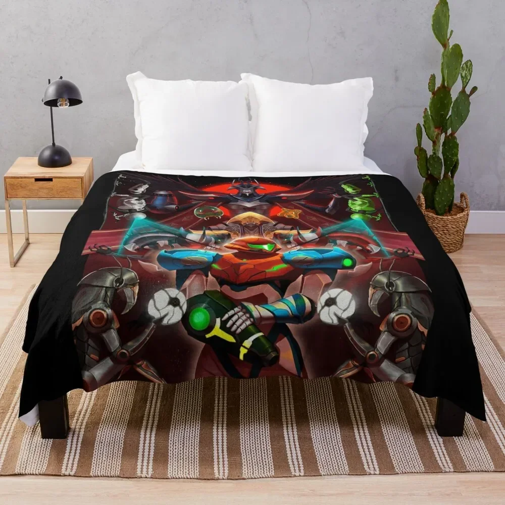 Metroid Dread Throw Blanket Soft Beds Soft Big Luxury Throw Cute Plaid Blankets