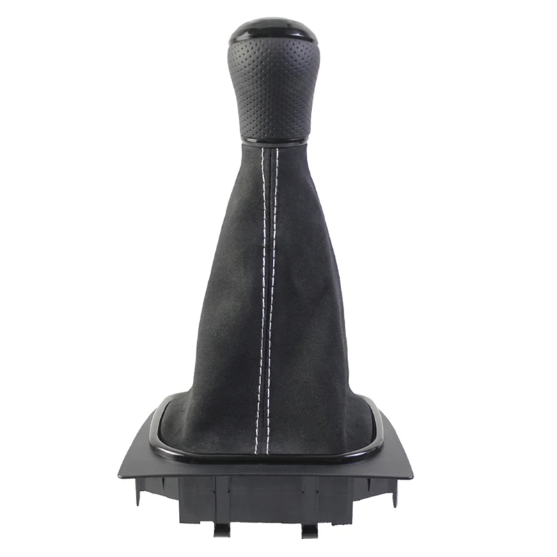 Super Sale For VW Golf 6 MK5 MK6 Jetta 2005 -2014 New Gear Shift Knob MT Lever Change Stick with Gaiter Boot Cover 5 Speed