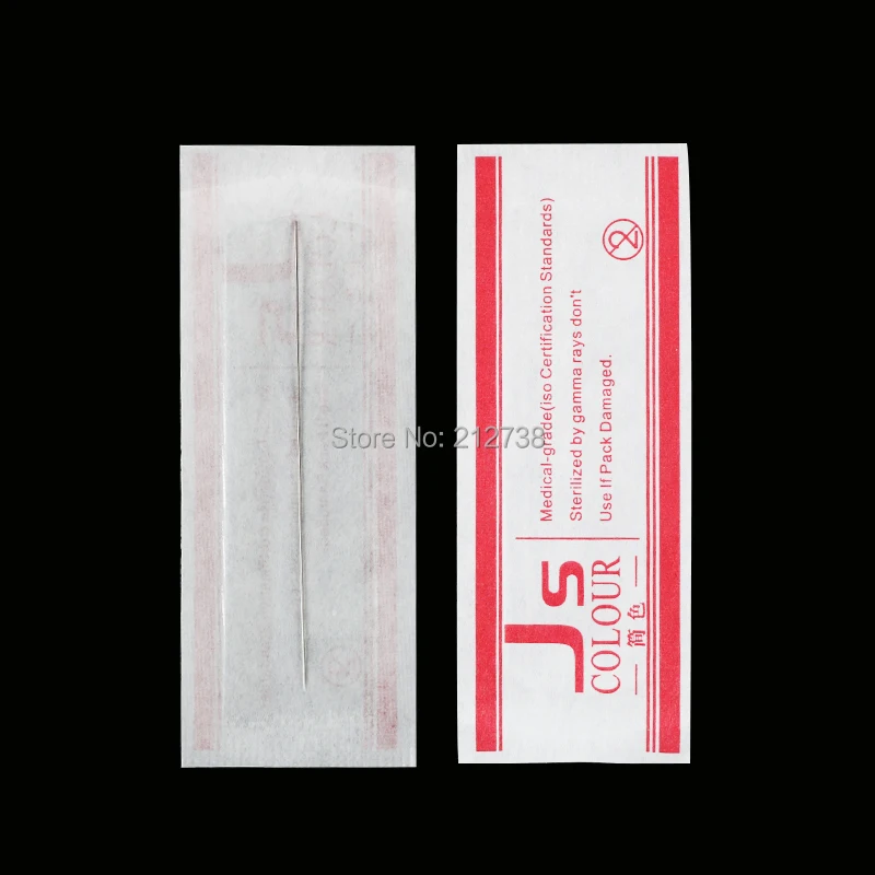 0.3*60MM Tattoo Needles 1RL 100pcs/Lot Disposable Sterilized Professional For Tattoo Eyebrow Pen Machine Permanent Makeup