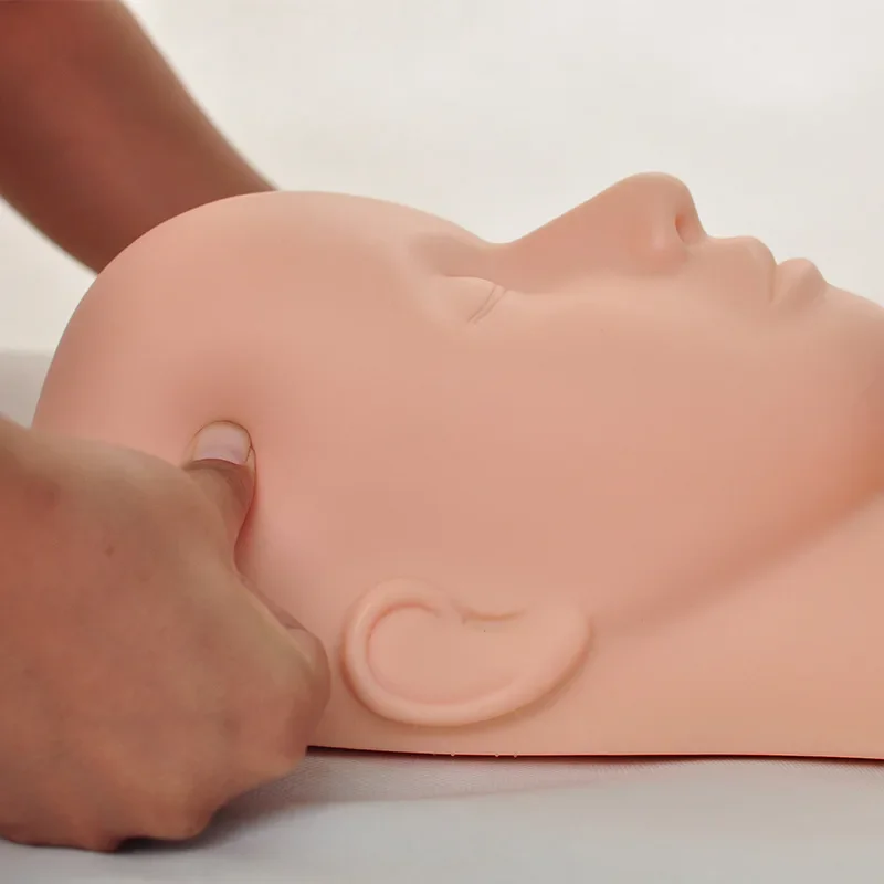 Beauty model head teaching head semi-permanent eyelash head mold