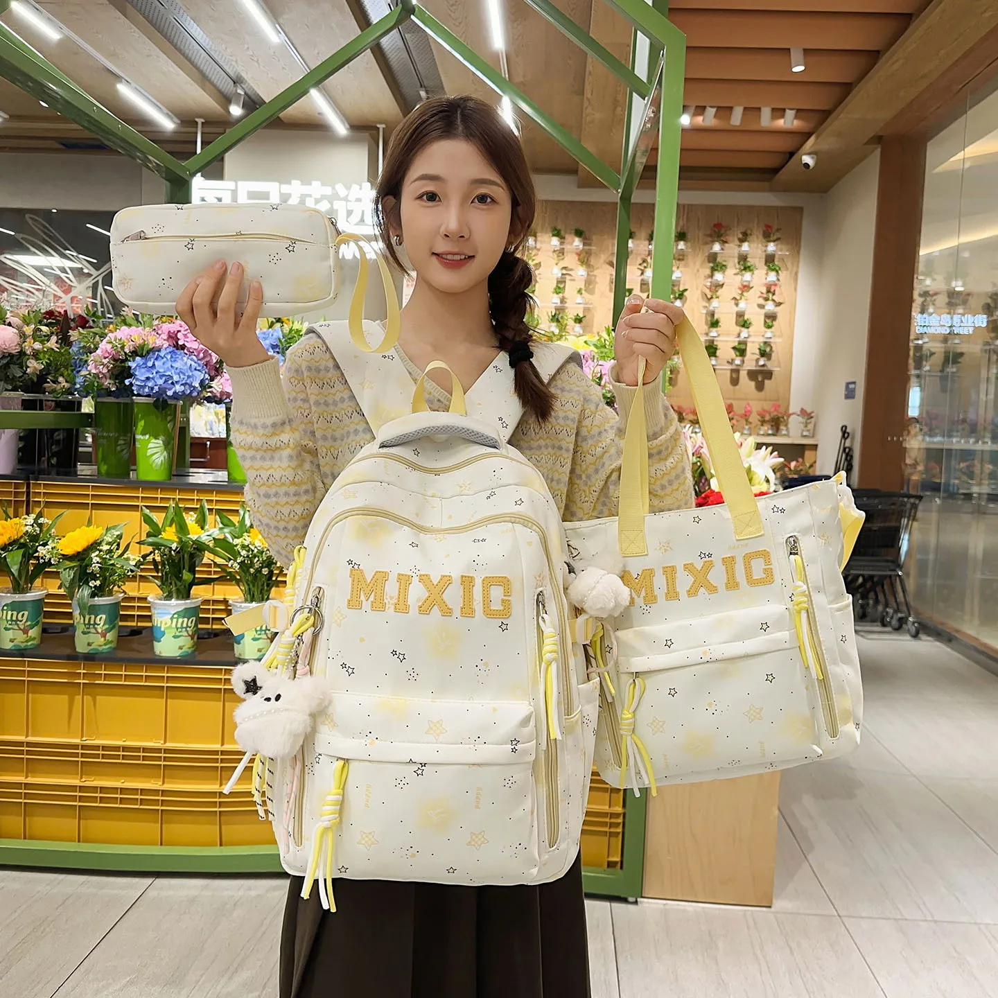 School Backpacks Kids Pupil Girls Backpack 3 Piece Set School Bag Kids Girls Backpacks School Backpack Children Elementary