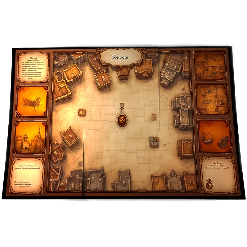 

Board game accessories chessboard custom layout plate map four fold six fold bottom plate DIY toys puzzle game territory happy