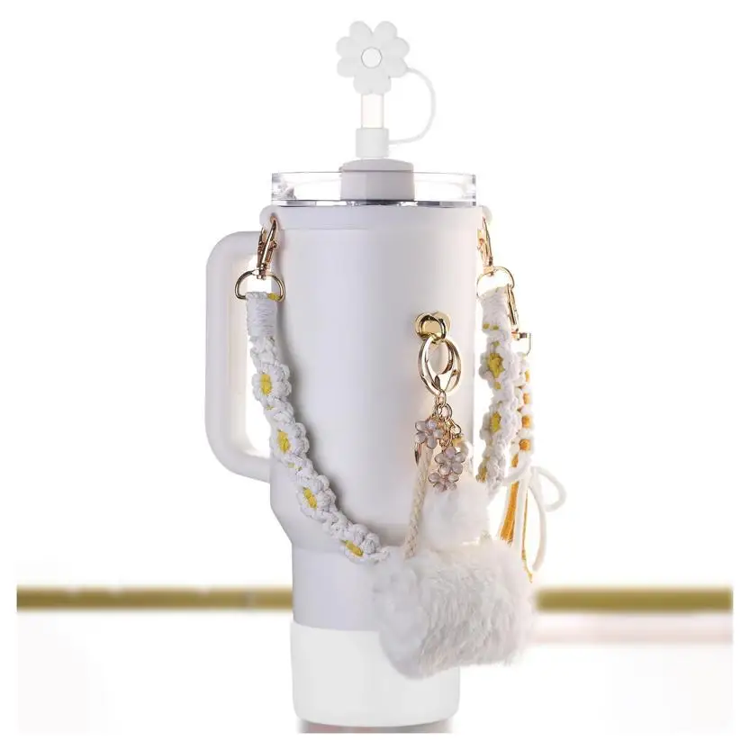 for Stanley Set for Stanley Cup Accessory Set Including Silicone Straw Cover Silicone Cup Sleeve Water Bottle Handle Str view 2