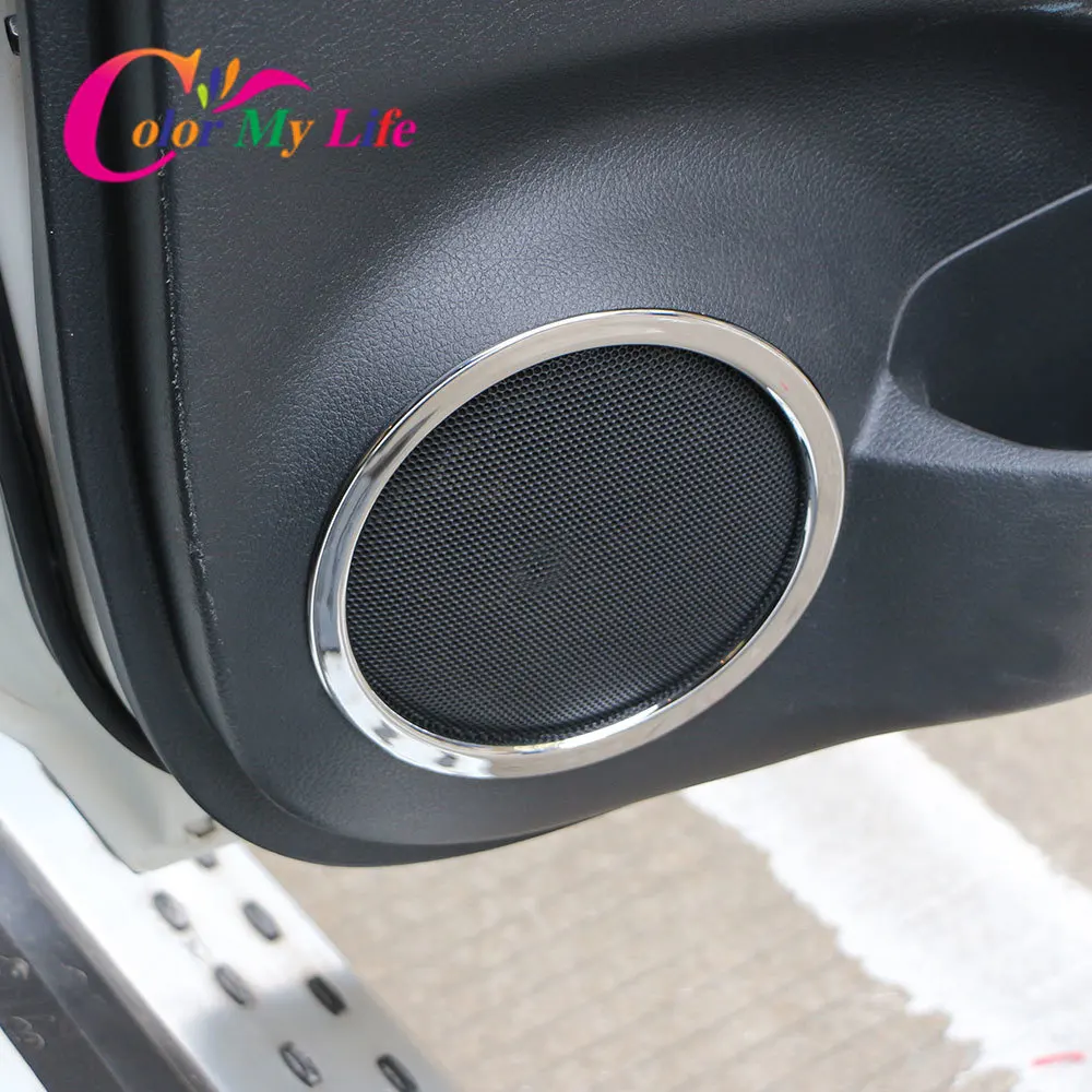 ABS Chrome Door Stereo Speaker Ring Cover Speaker Trim for Nissan X-trail Xtrail T32 2014 - 2022 Accessories