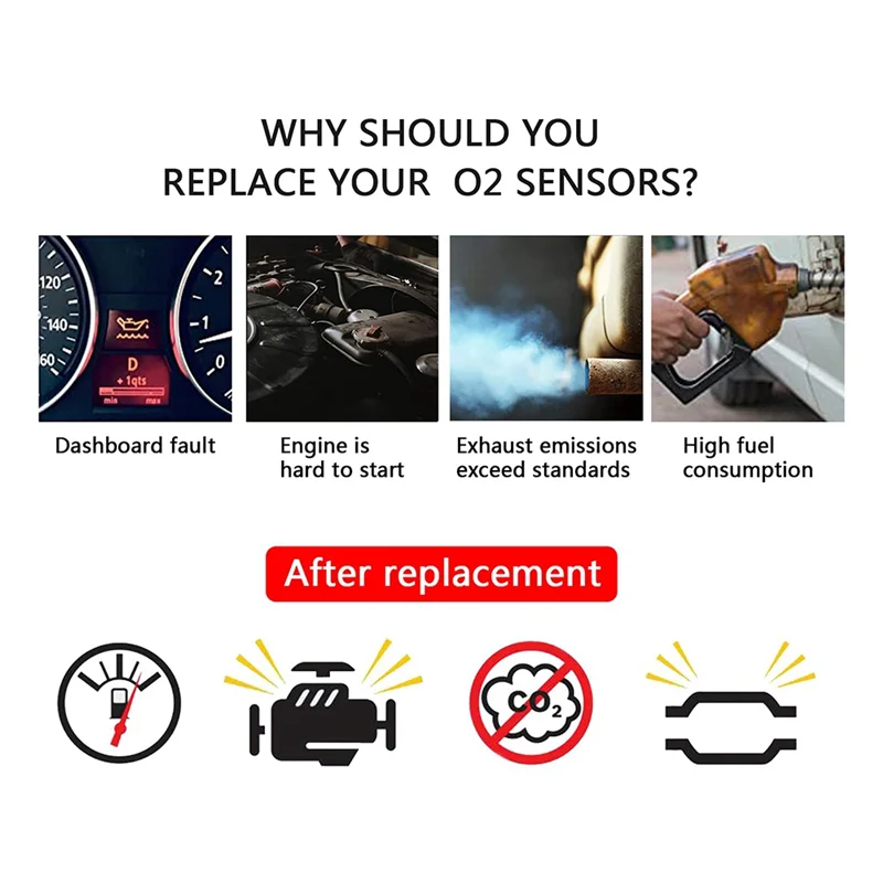 

1Pcs Car Rear Oxygen Sensor Car Oxygen Sensor 226A0-3TC0A For Nissan Teana Murano III Z52 2.5