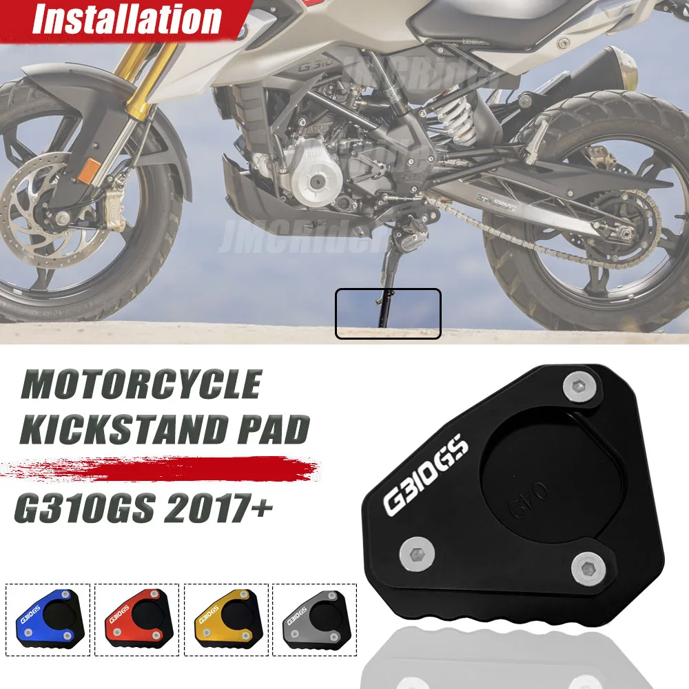 

Motorcycle Kickstand Extension Plate Foot Side Stand Enlarge pad For BMW G310GS G 310GS G 310 GS 2017 2018