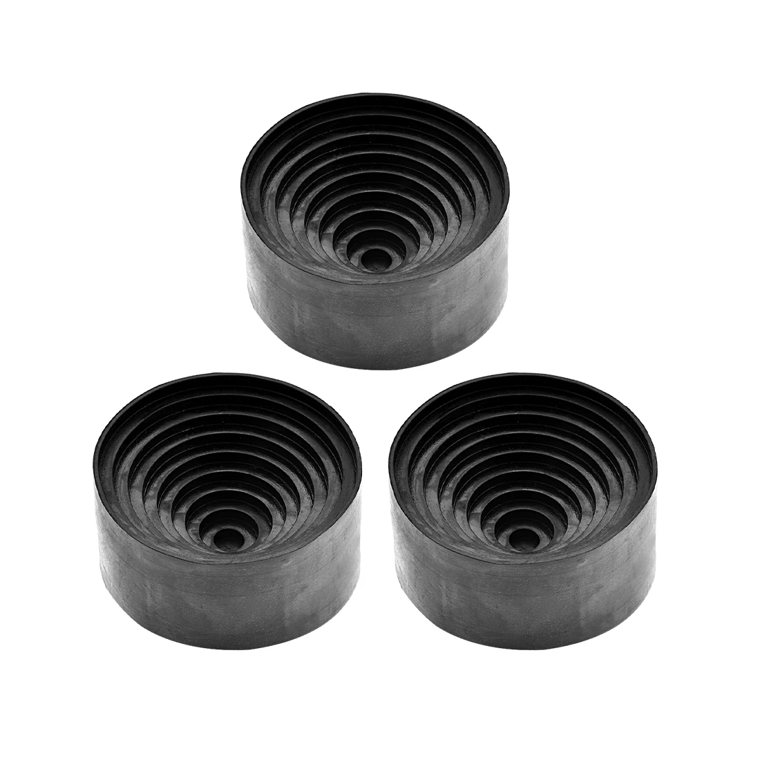 3 Stuks Laboratorium Kolf Ondersteuning Rubber Standaard 90Mm Diameter Ronde Bodem Houder Voor 50Ml-1000Ml Kolven Zwart Kolf Pad Voor Ondersteuning