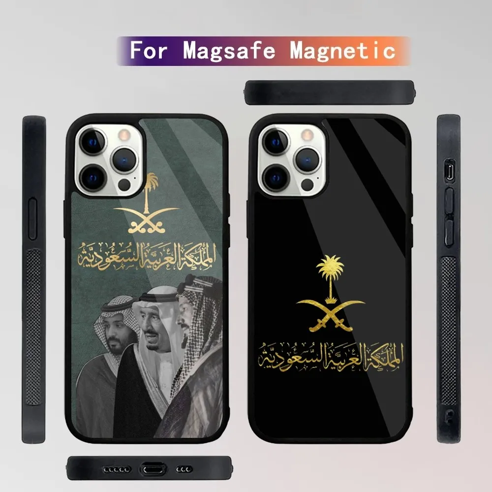 

Kingdom Of Saudi Arabia Flag Phone Case For iPhone 16,15,14,13,12,11,Plus,Pro,Max Mini Magsafe Magnetic Wireless Charging