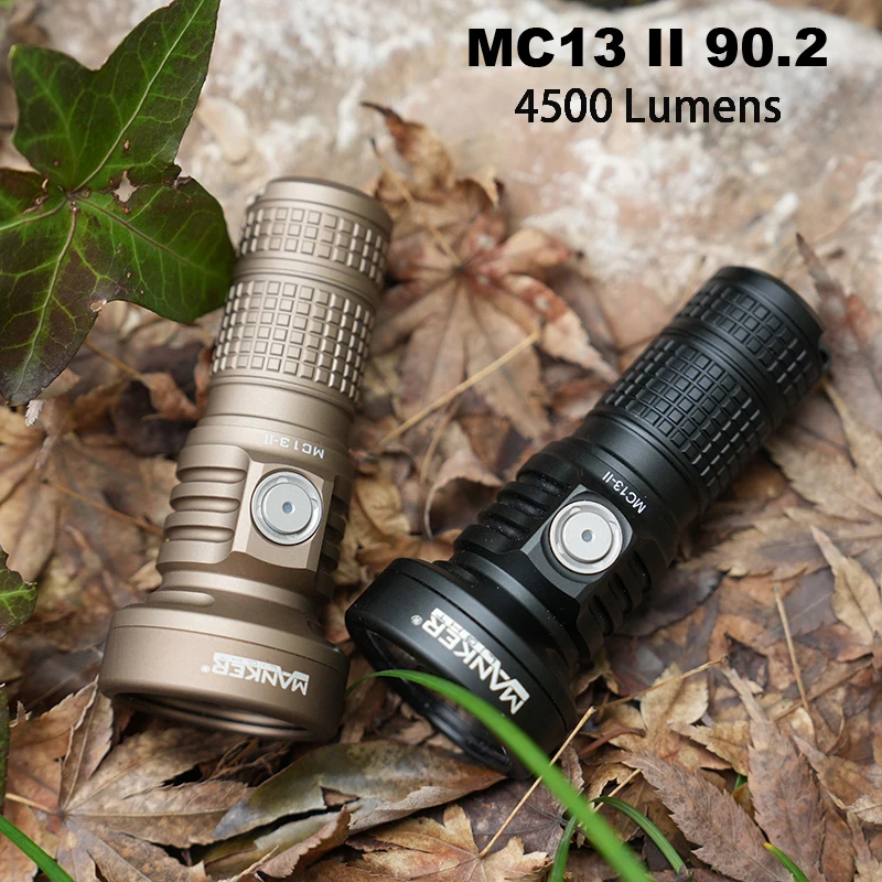 Mankerlight MC13 II LUMINUS SBT90.2 LED 4500 Lumens  Type-C USB Rechargeable 18350&18650 Battery