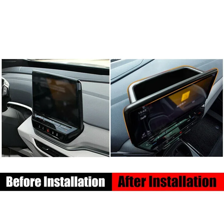 ل VW ID.4 CROZZ ID3 2021 - 2022 وحدة التحكم لوحة القيادة صندوق تخزين خلفي ABS المنظم توافدوا صينية لهواتف السيارات نظارات #4