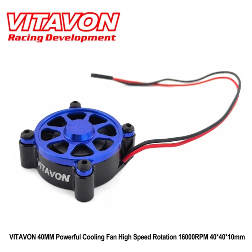 

VITAVON 40MM Powerful Cooling Fan High Speed Rotation 16000RPM 40*40*10mm Metal Frame Waterproof Cooling Fan