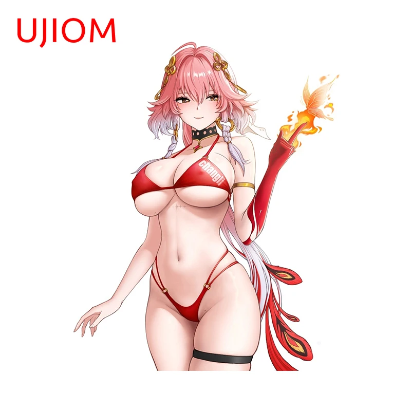UJIOM 13cm × 10.5cm Wuthering Waves Changli Sexy Wall Stickers Popular Game Character Wallpapers Decals Anime Adult Room Decor