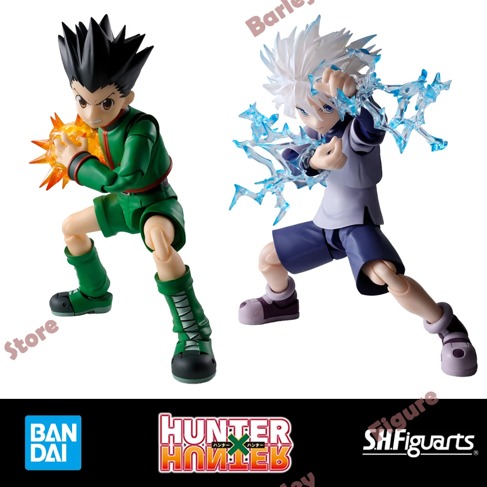

Original Genuine BANDAI S.H.Figuarts SHF Hunter x Hunter Killua Zoldyck Gon Freecss Action Figure Anime Figure Boxed Model Toys