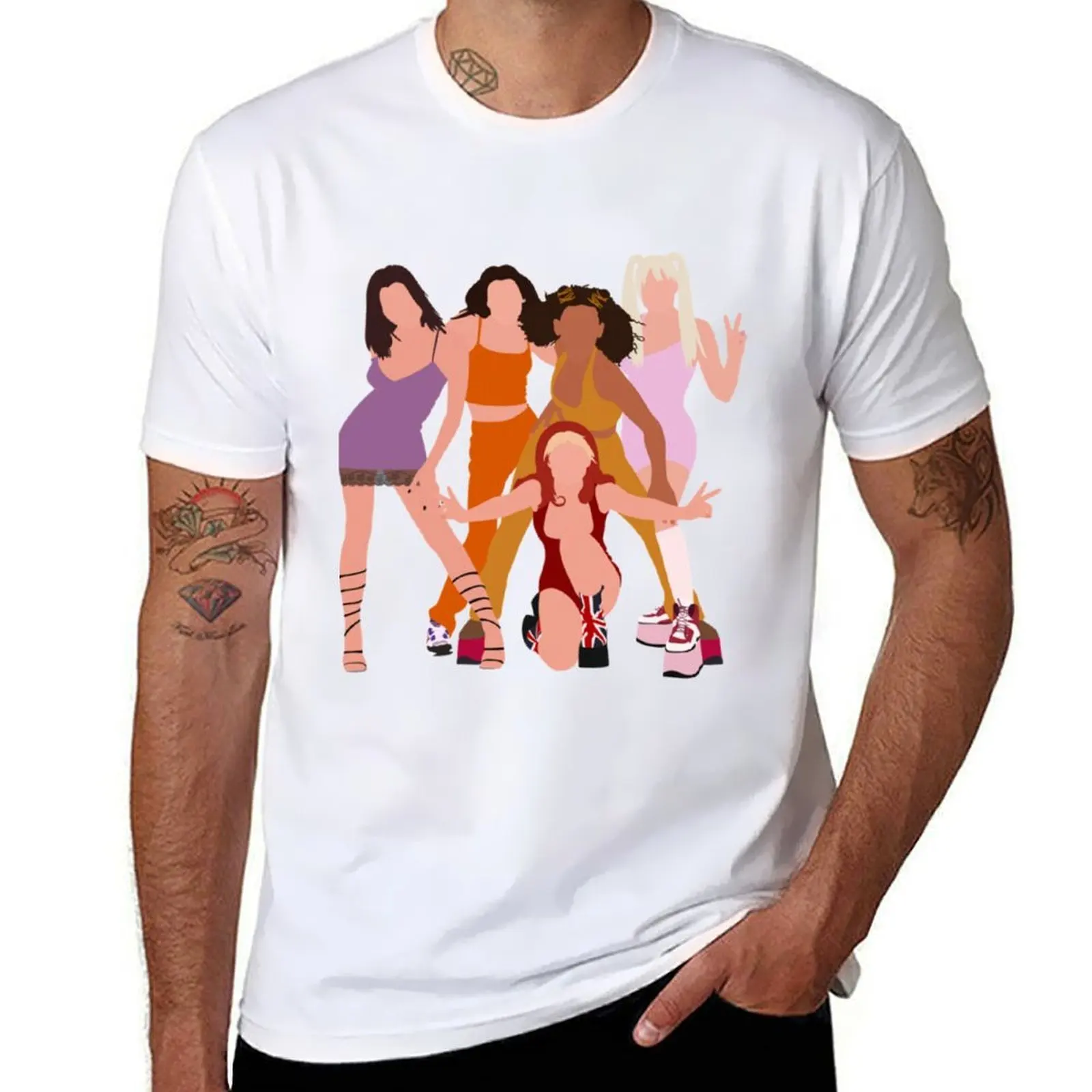 

Spice Girls Spice Up Your Life 90s Gift Icons T-Shirt t shirts for man cotton soft t shirts for man graphic vintage T-Shirt