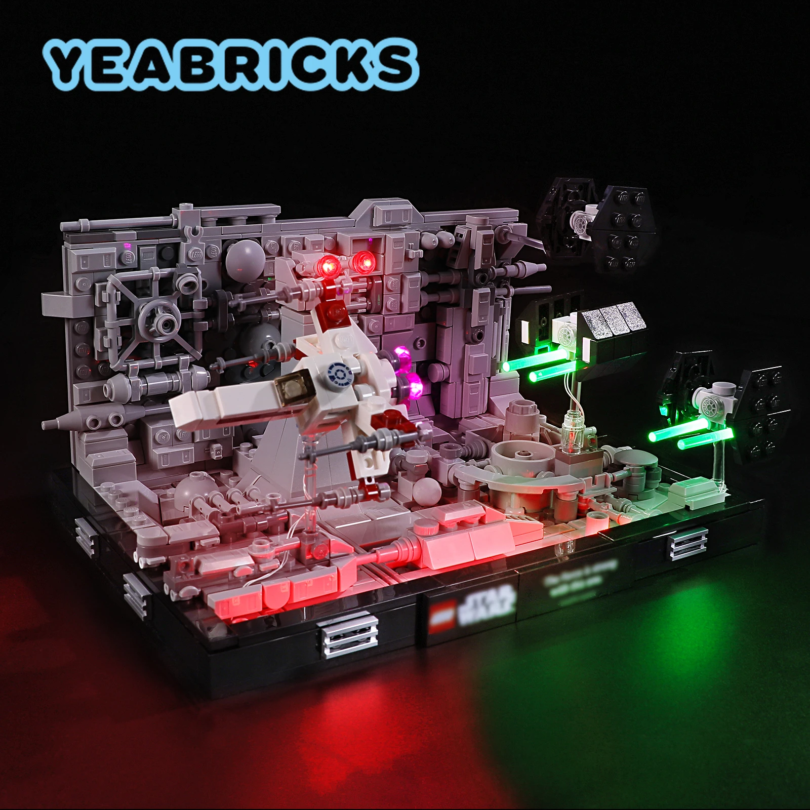 YEABRICKS LED Light Kit for 75329 Trench Run Diorama Building Blocks Set (NOT Include the Model) Bricks Toys for Children