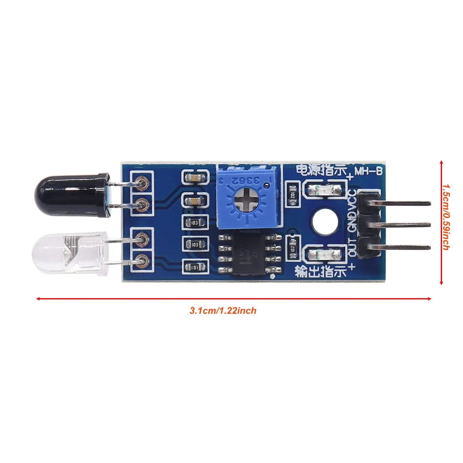 IR Infrared Barrier Module Sensor Obstacle Avoidance for Arduino Intelligent Car Robot