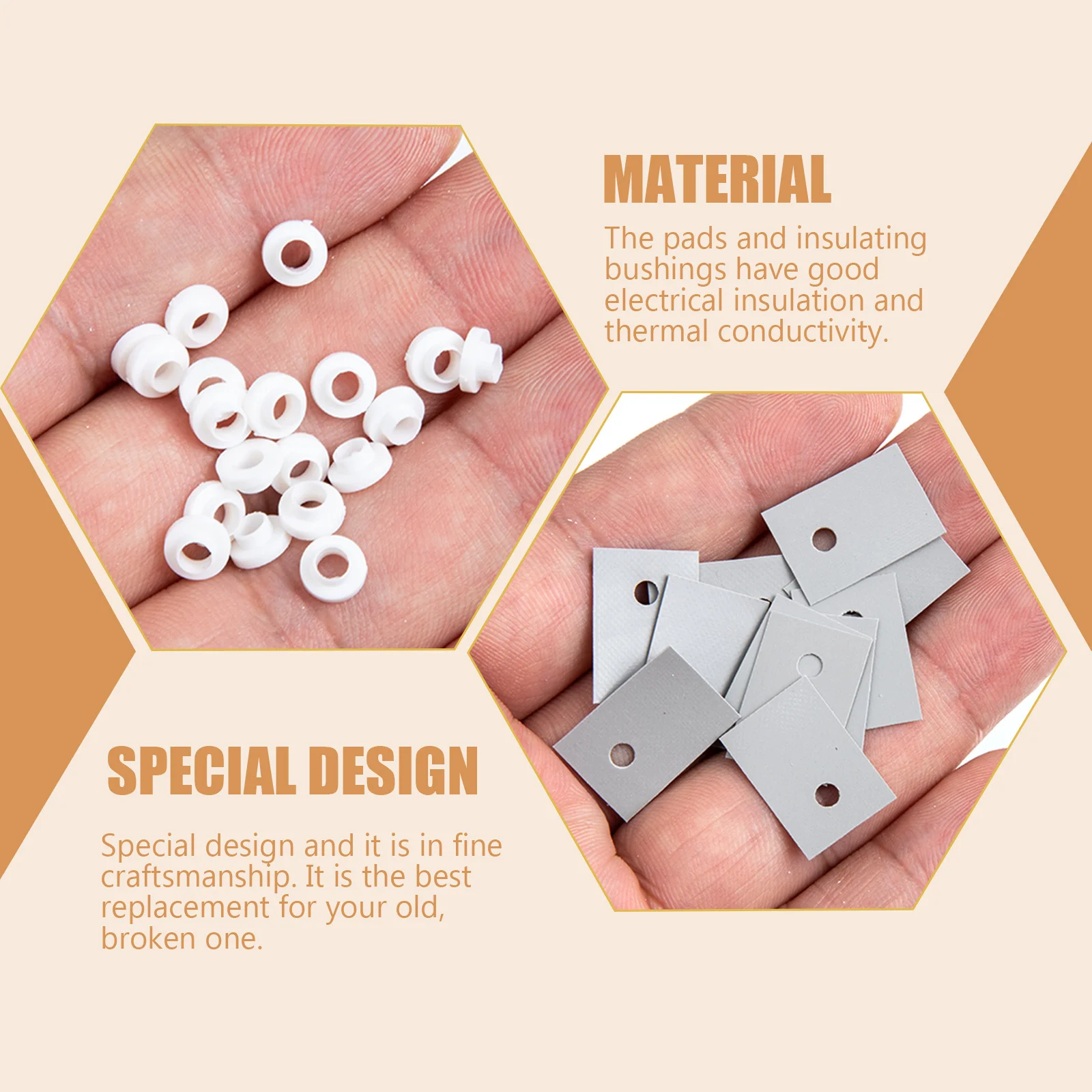 

1 комплект термопрокладок, силиконовый термолист, электроизоляционные теплопроводные прокладки для радиатора, тиристорные выпрямительные модули