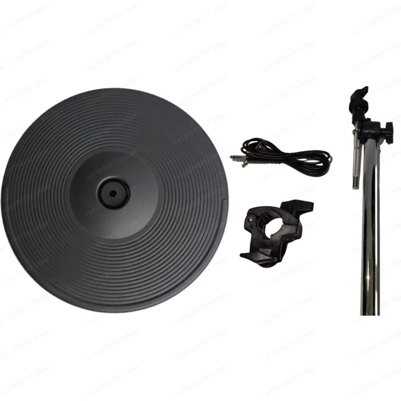 13 Inch 3-Zone Silent Ride Cymbal Pad, Universal E-Drum Pad Professional Alternative to CY-13R