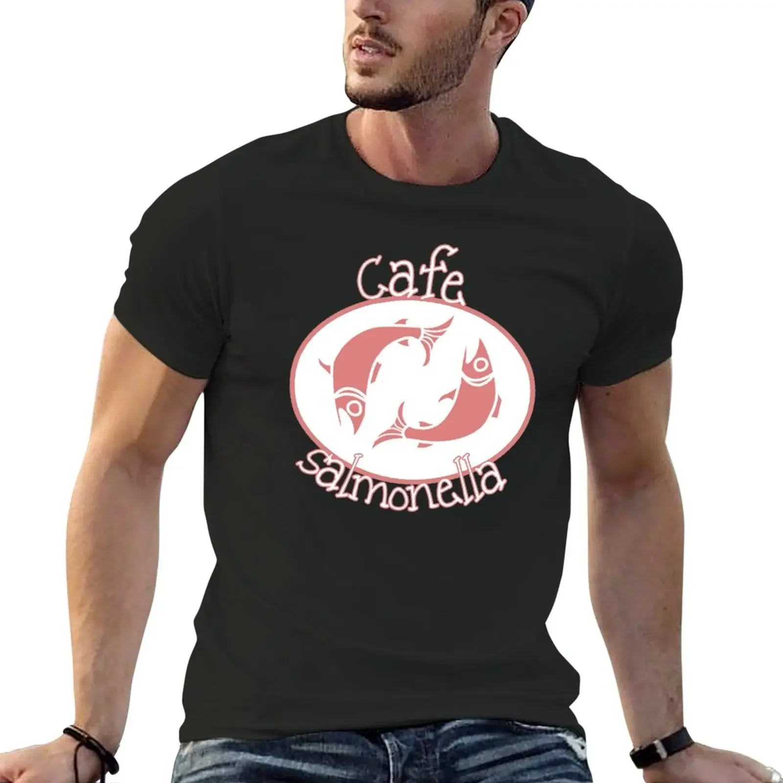 Cafe Salmonella v2 T-Shirt funnys blacks mens t shirt graphic