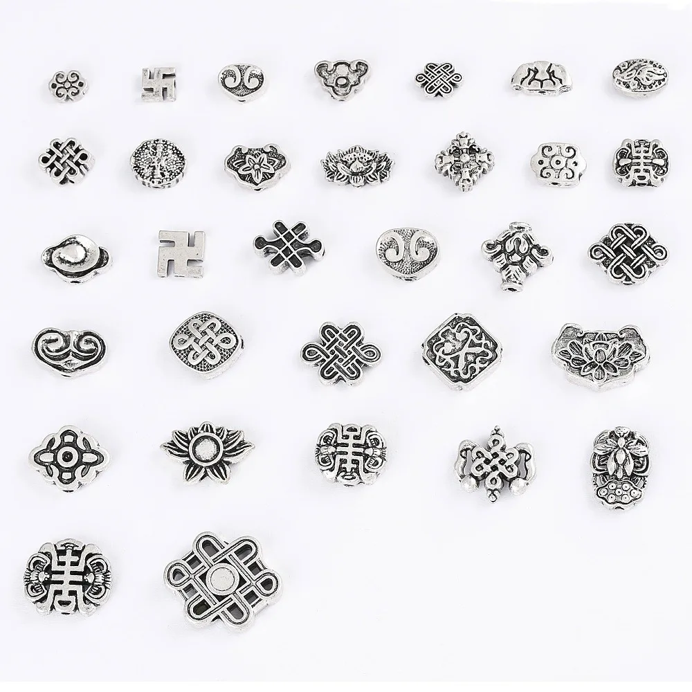 إكسسوارات مجوهرات فضية على الطراز الصيني بنفسك: سبائك فضية قديمة أصلية وزهور اللوتس وإكسسوارات ذهبية مشتركة صينية