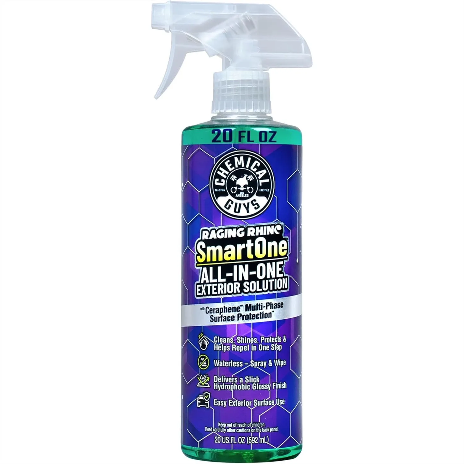 

Waterless Car Wash And Quick Detailer Spray, No Rinse Exterior Cleaner For Paint, Glass, Wheels, Plastic, And Chrome, 20 Fl Oz
