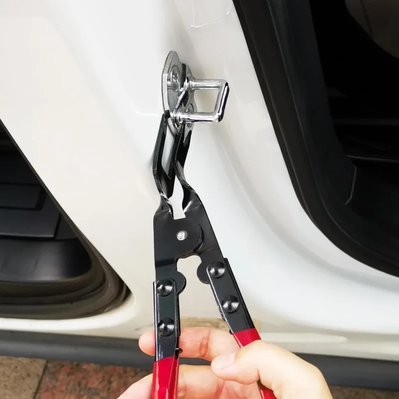 

Плоскогубцы для снятия зажимов для панели, инструмент для снятия обивки автомобильной двери, автомобильный съемник, пластиковые плоскогубцы для заклепок