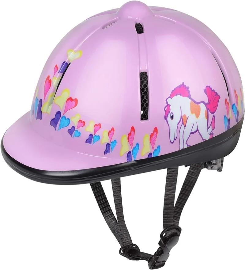 New Kids Horse Riding Safety Helmet Adjustable Equestrian Helmet Head Protective Gear Riders for 3 to 8 Year olds