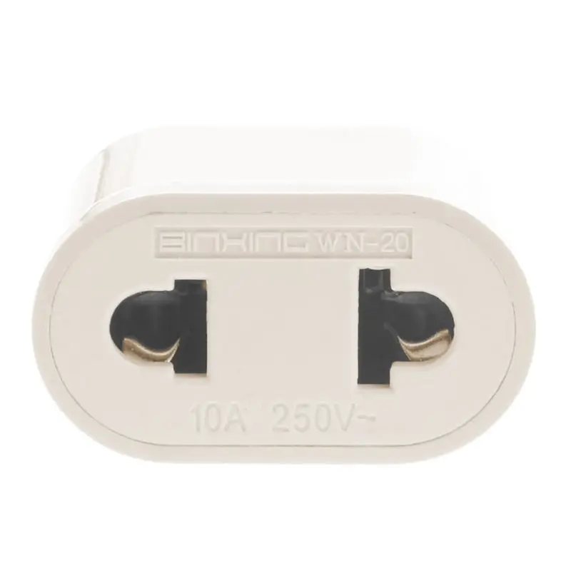 Adaptor Perjalanan Amerika AS 2 Pin Konverter Adaptor Daya Steker UE AS Eropa Pengisi Daya Konverter Soket Listrik