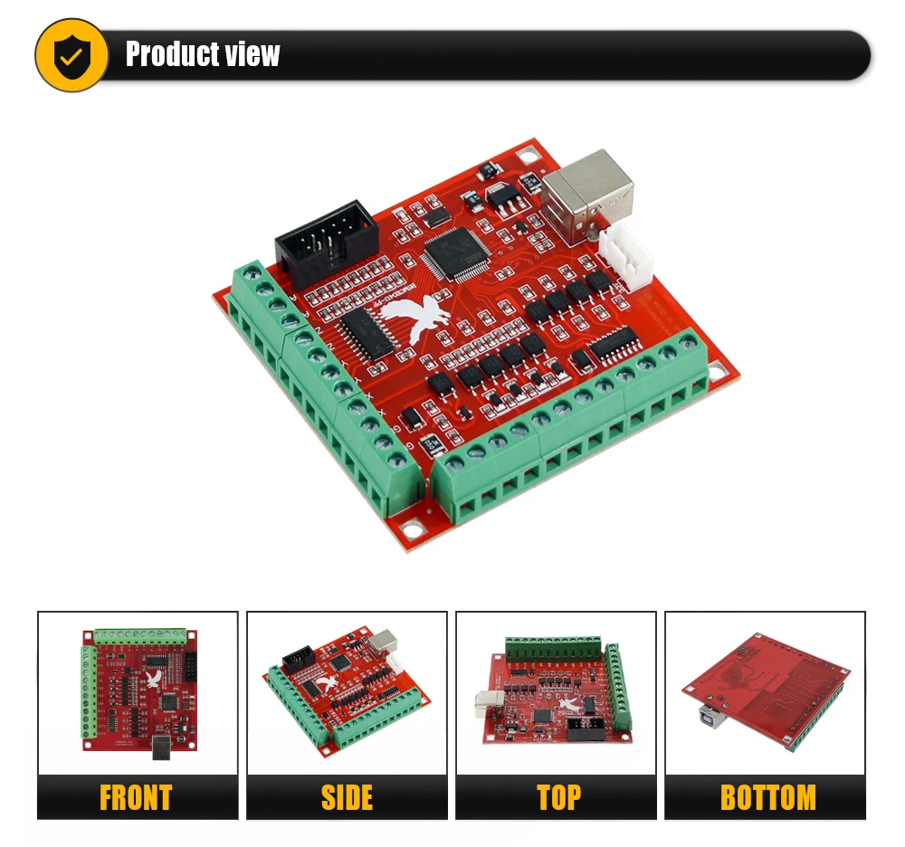 RNR Breakout Board USB MACH3 100Khz 4 Axis Interface Driver Motion Controller Card  A Slave Axis For CNC Engraver Milling Router