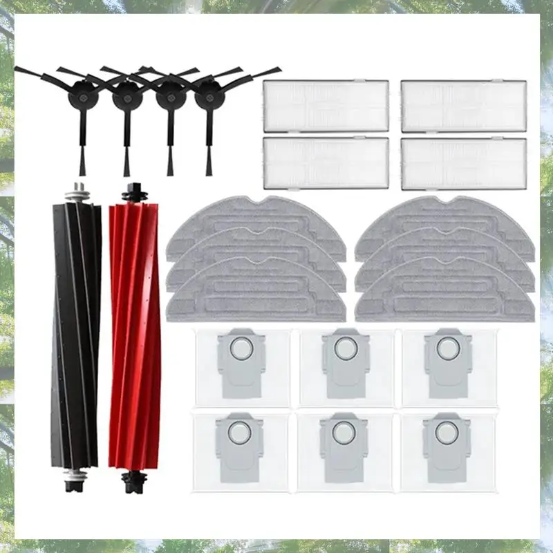 

L73A 2025-для Roborock S8 S8 Pro Ultra S8+ Основная боковая щетка Салфетки для швабры HEPA-фильтры Мешки для пыли Запчасти для робота-пылесоса