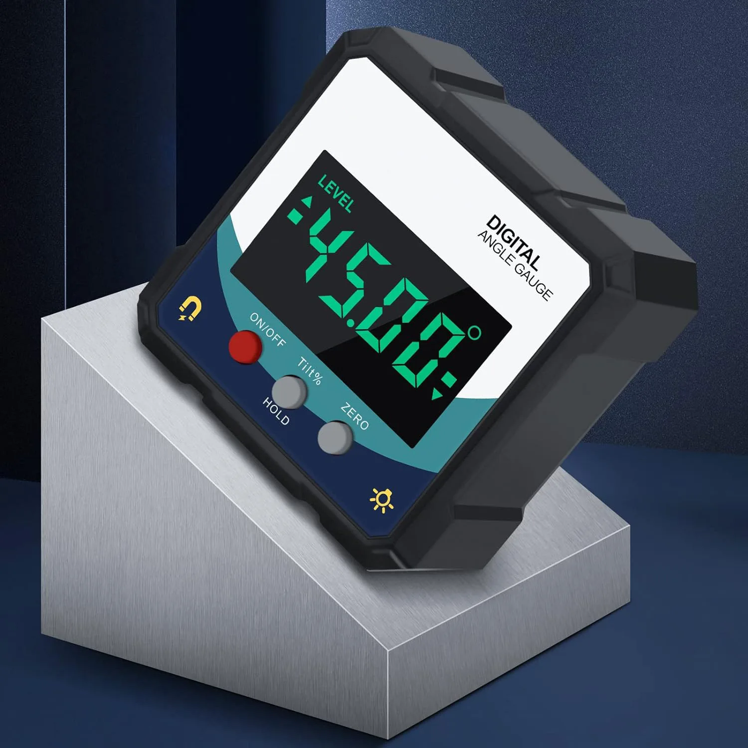 Cross-border e-commerce digital display inclinometer box portable high-precision angle measuring instrument level measuring