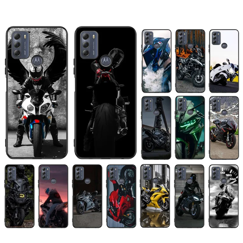 Motorcycle Phone Case For Moto G84 G22 G32 G42 G52 G62 G53 G72 G60 G60S G100 G10 G20 G30 G13 G50 G 5G G Pure