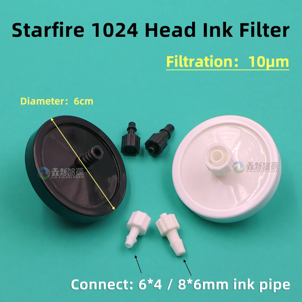 4PCs Wit-color Starfire 1024 Printhead Disc Filter 10U for Flora Gongzheng Inkjet Printer 10Microns 60mm UV Big Ink Filter