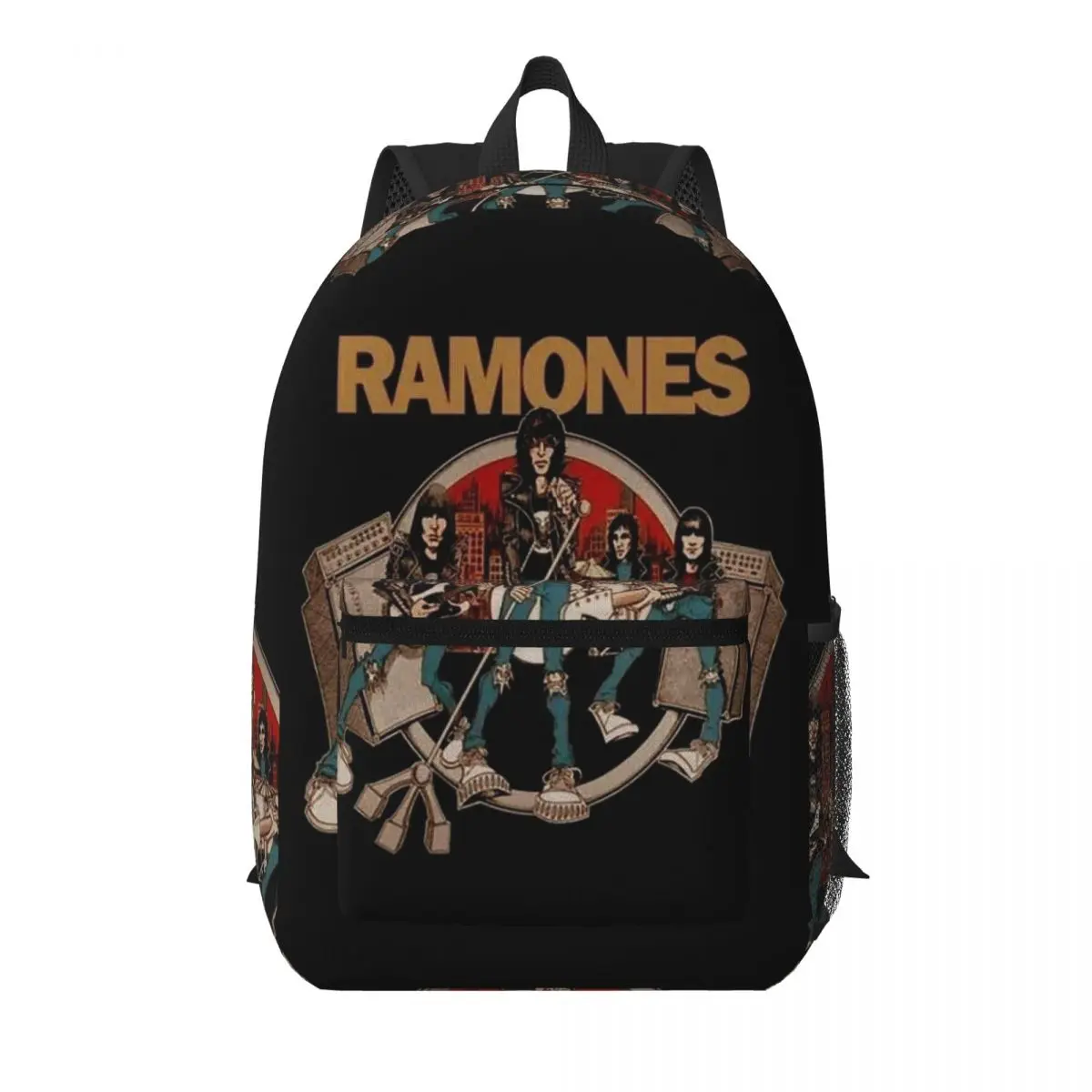 The Legend Band Ramons Essential Ramons Student Backpack School Bag Hiking Travel Daypack for Men Women Bookbag Shoulder Bags