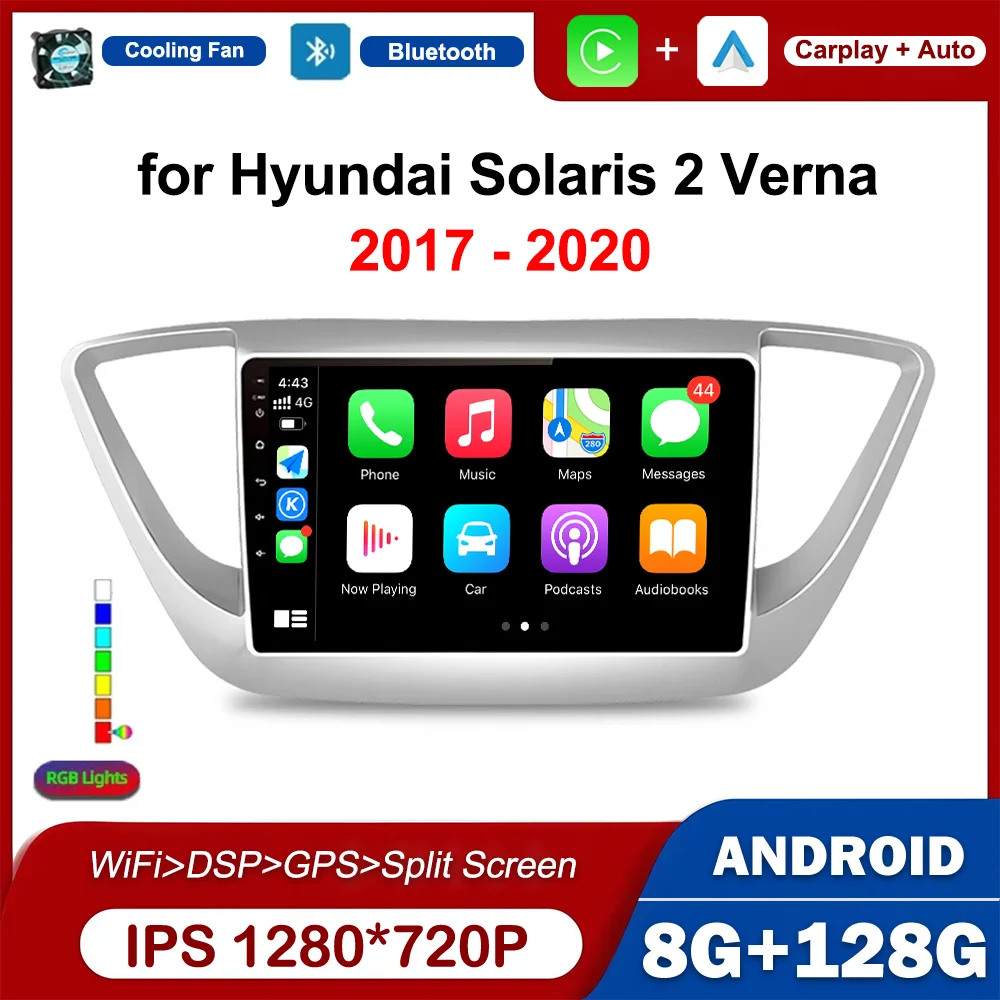 

Android System for Hyundai Solaris 2 Verna 2017 - 2020 9 inch GPS Navi Car Radio Multimedia Player Stereo 2.5 D HD Touch Screen