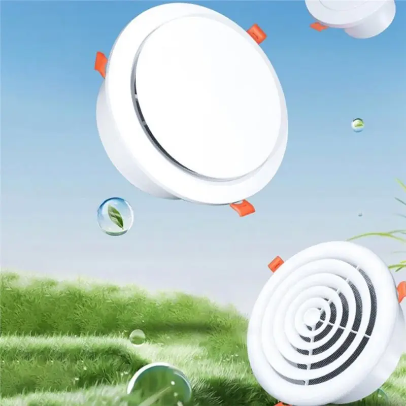 WORTHOWN-For Ventilation Grille 200Mm Round Vent Cover With Clips And Insect Mesh, Ceiling Installation For HVAC Systems