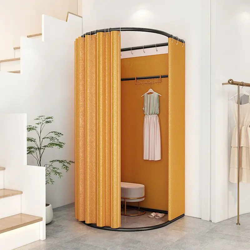 Factory Direct 2026 Clothing stores, shopping malls, mobile fitting rooms, door curtains, changing rooms, display racks