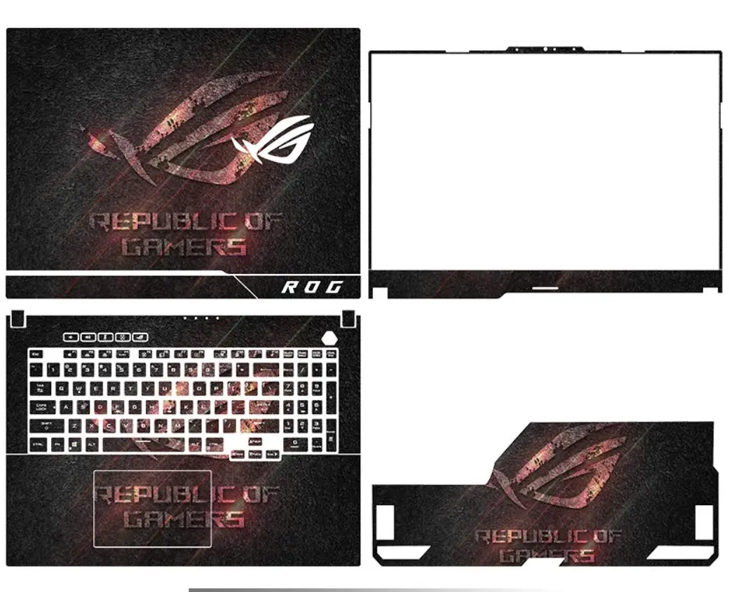 KH Laptop Sticker Skin Decals Cover Protector Guard for ASUS ROG Strix SCAR 17 G733P