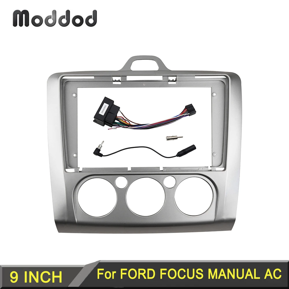 

Автомобильный радиоприемник Fascia, подходит для FORD FOCUS 2005-2012, руководство переменного тока, установка приборной панели, комплект отделки, стерео DVD-плеер, панель