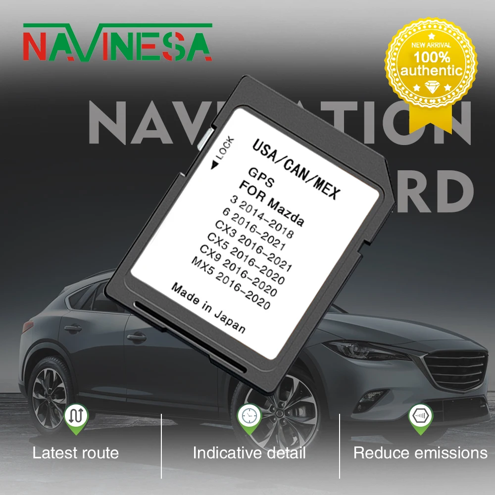 

Update Newest Version Navigation SD GPS Card North America Maps for Mazda 3 6 CX3 5 9 MX5 Free Shipping