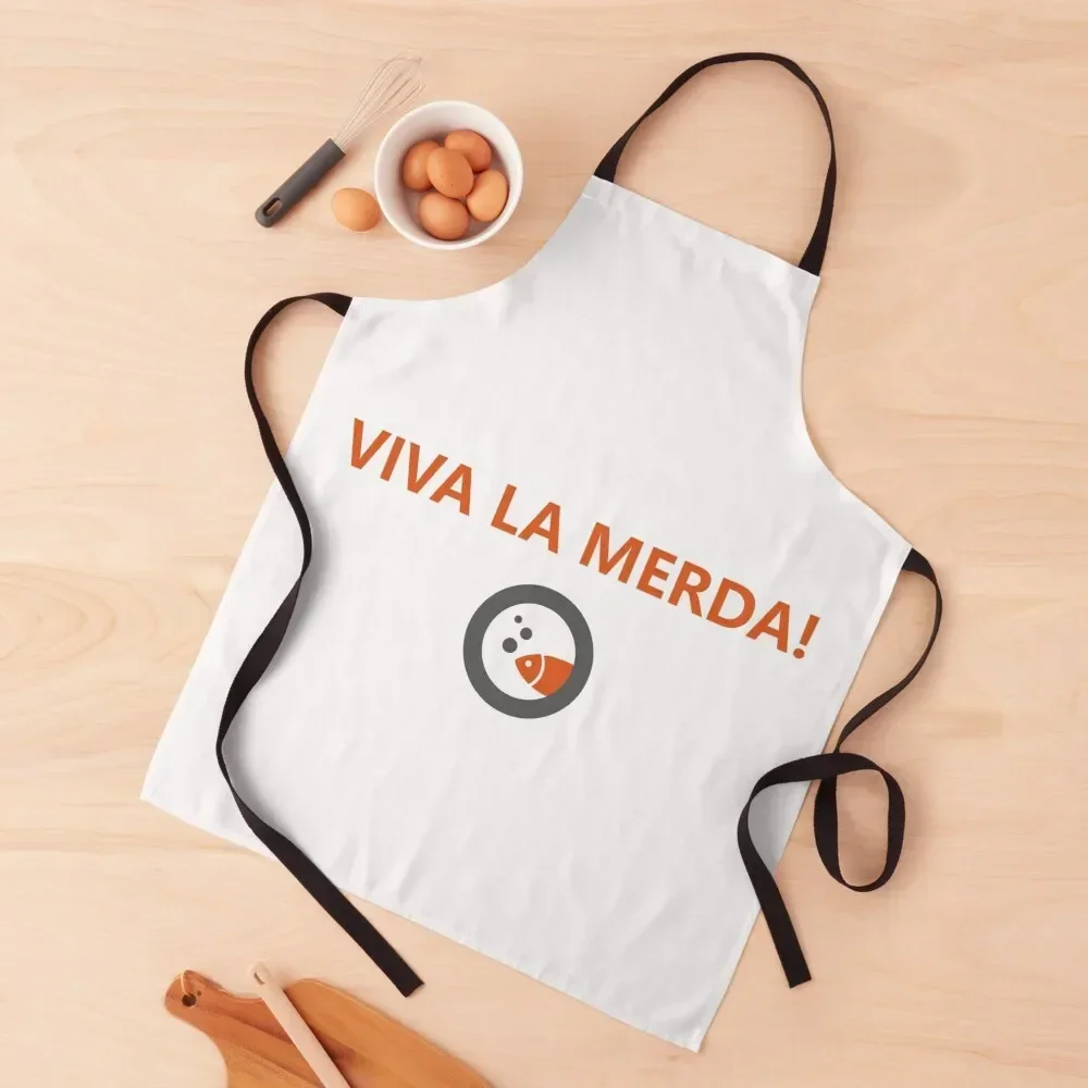 Viva la merda - Boris Apron For Men for women with pocket Apron