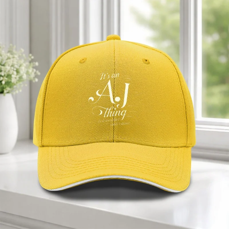 AJ Thing Sandwich Baseball Cap Adjustable Duckbill Hat for Weddings Parties Festivals Bachelorette Birthday Outdoor Cycling