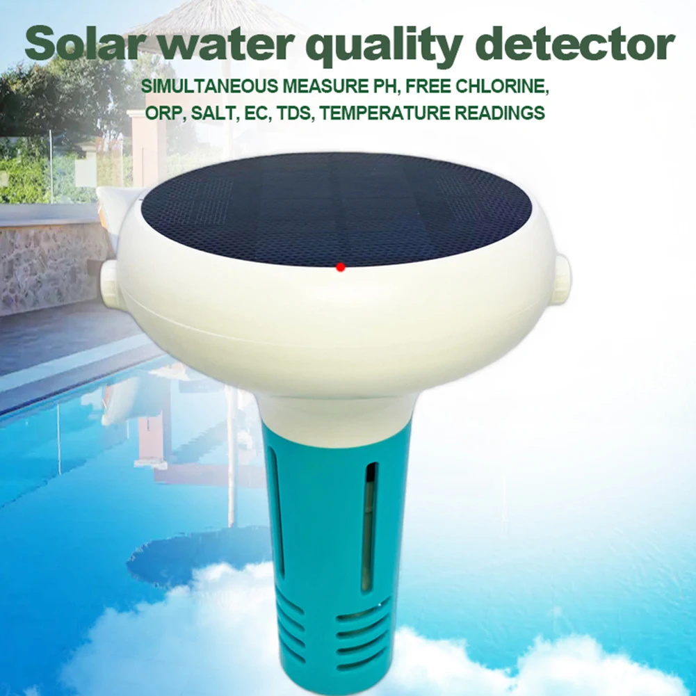 Intelligente Chloormeter 7 IN 1 PH/ORP/EC/TDS/Zout/Temp/CL Zonne-energie Zwembad Water Tester voor Zwembad